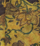 Dries Van Noten Floral mesh gloves