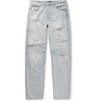 AMIRI - Distressed Denim Jeans - Men - Light blue