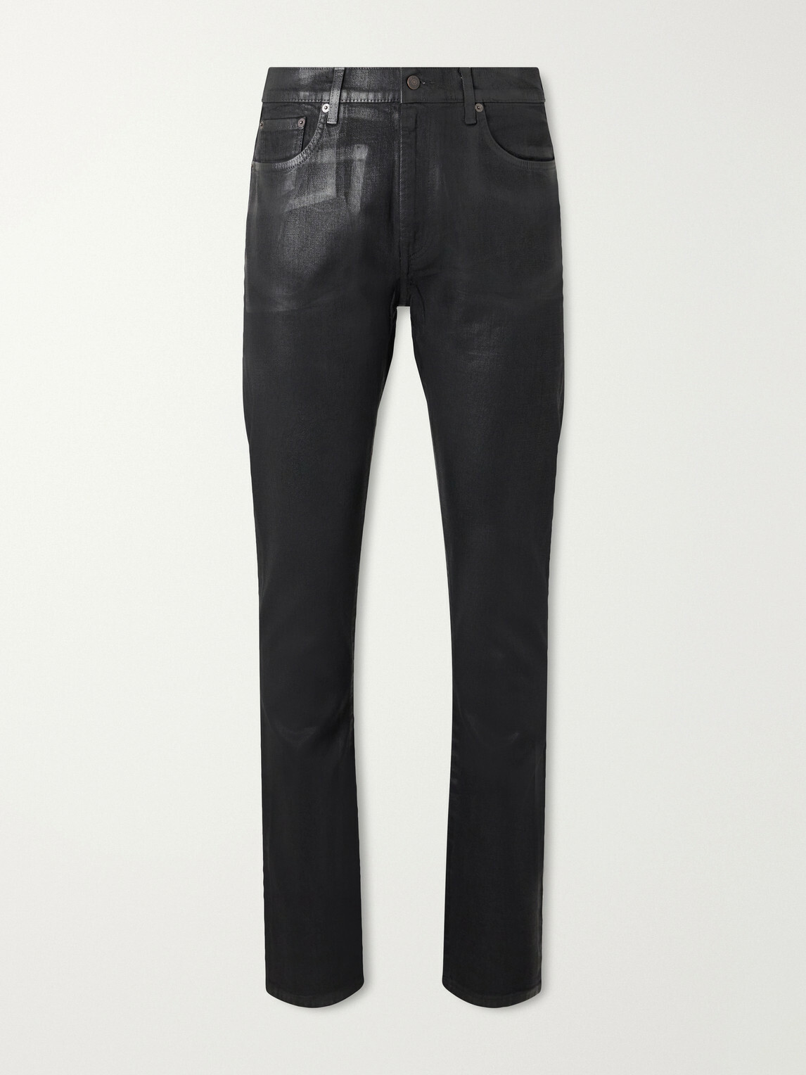 Acne Studios - 1979M Slim-Fit Tapered Coated Jeans - Black
