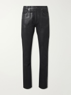 Acne Studios - 1979M Slim-Fit Tapered Coated Jeans - Black