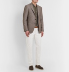 Canali - Checked Linen and Wool-Blend Blazer - Neutrals