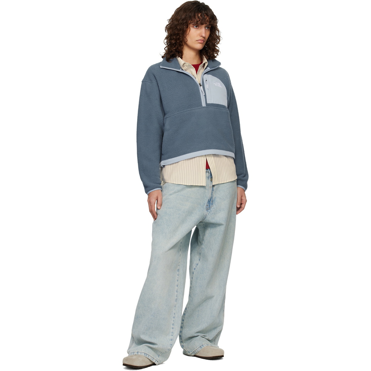 The North Face Blue Yumiori Off Peak 1/2-Zip Jacket