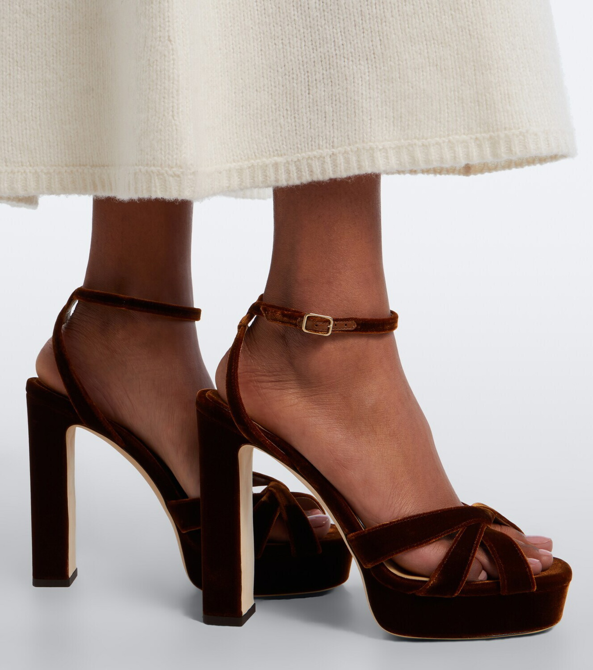 Jimmy Choo Kove velvet platform sandals