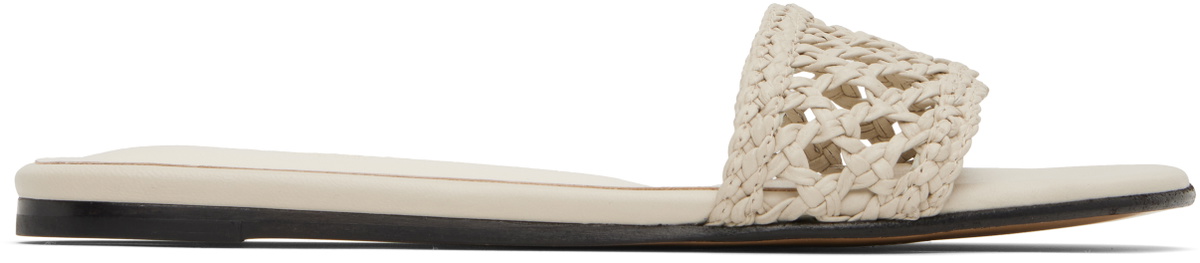 Le Monde Beryl Beige Woven Pool Slides