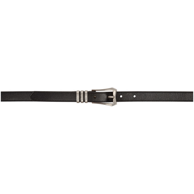 Givenchy Black and Silver Western Belt Givenchy