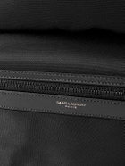 SAINT LAURENT - City Leather-Trimmed Shell Backpack