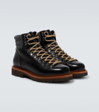 Brunello Cucinelli - Leather lace-up boots