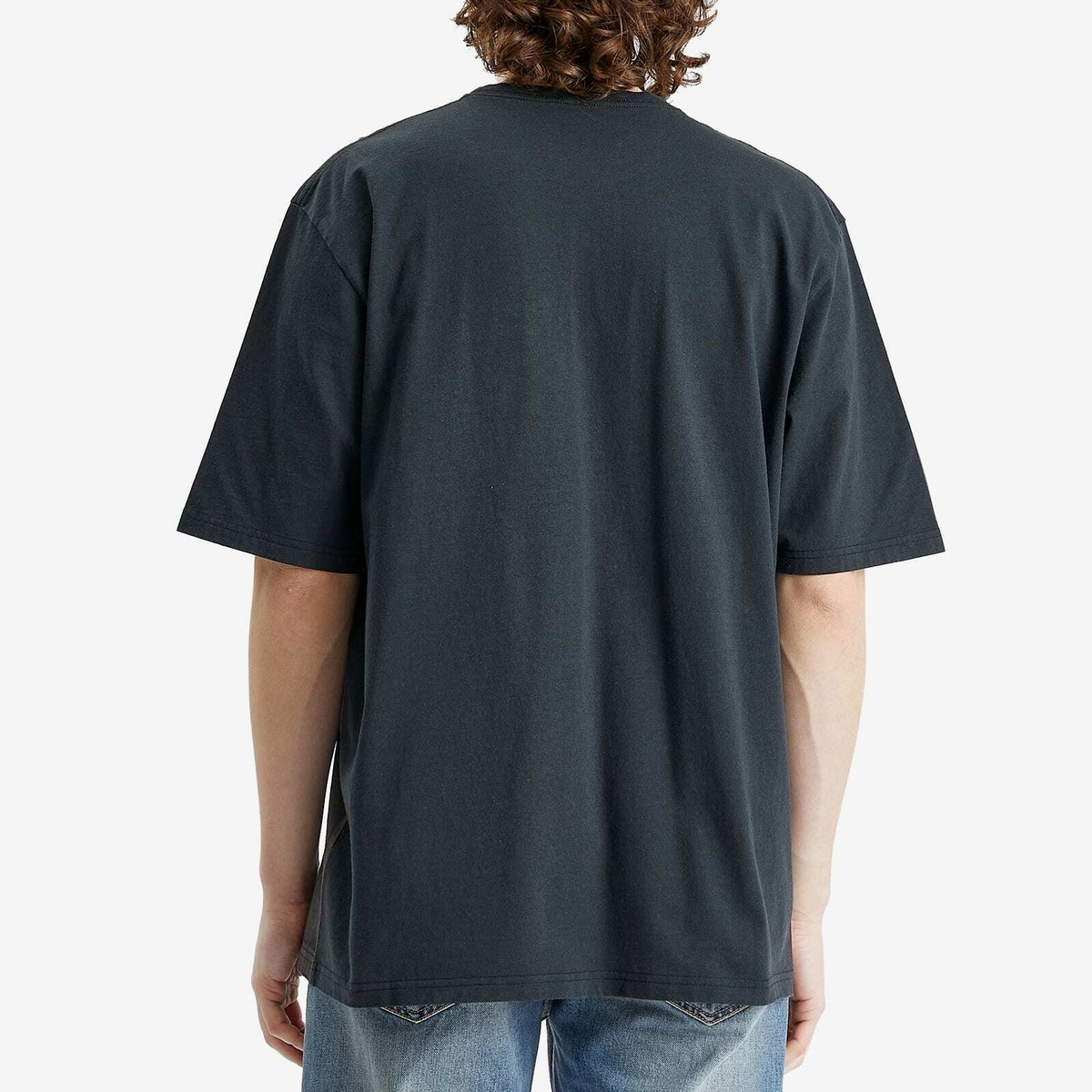 Alexander McQueen Men's Fade Effect T-Shirt in Black/Black
