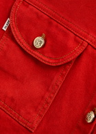 Blaze Milano Berber Denim Overshirt Red