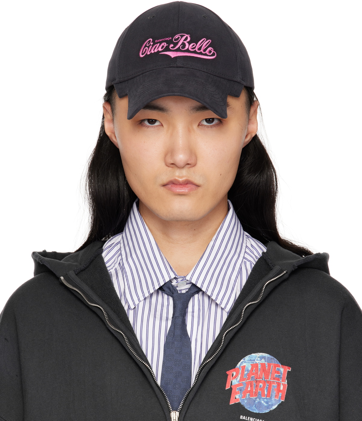 Balenciaga wave logo cap online