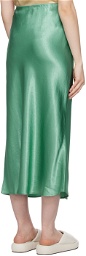 Max Mara Leisure Green Blando Midi Skirt