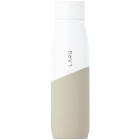LARQ White and Taupe Movement Self-Cleaning Bottle, 24 oz