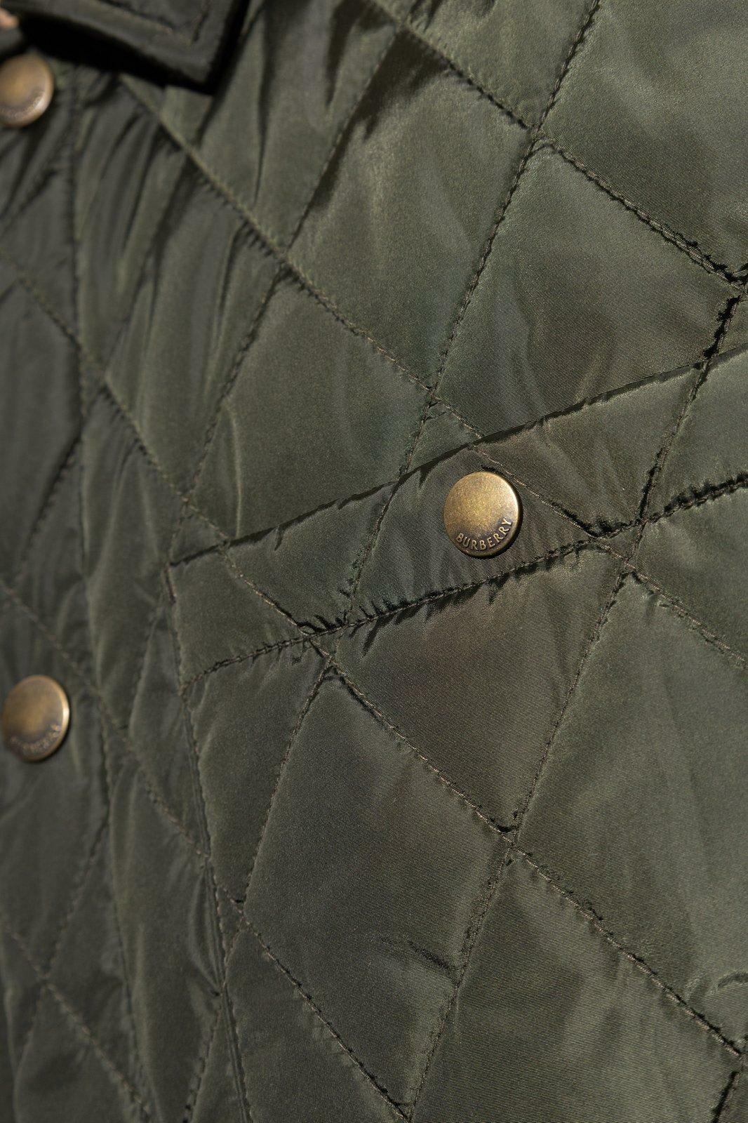 Burberry Long Sleeved Quilted Padded Jacket Burberry