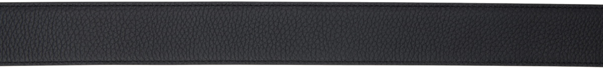 Dolce&Gabbana Black Deerskin-Print Calfskin Belt