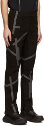 HELIOT EMIL Black Taped Leather Pants