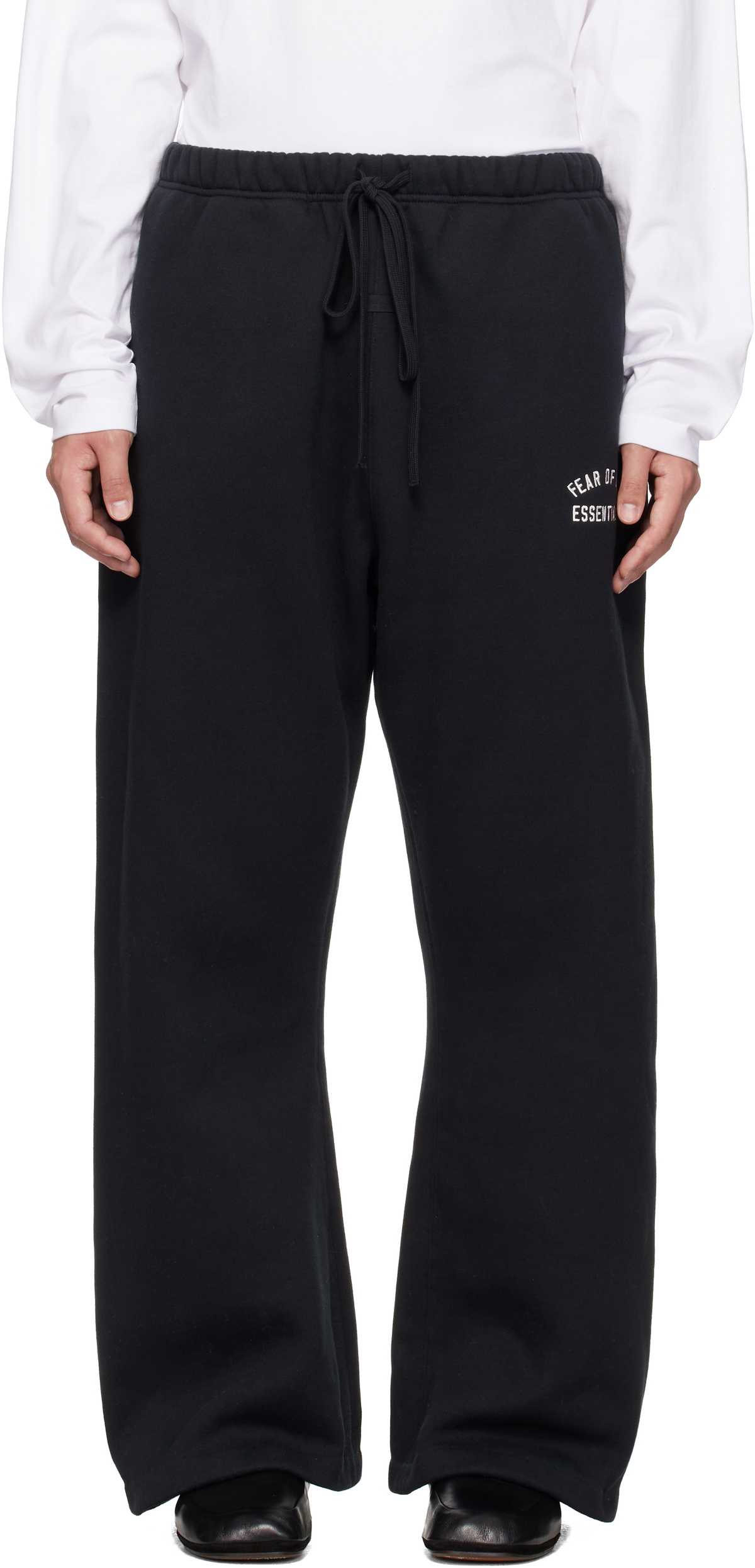 Fear of God ESSENTIALS Black Varsity Flare Sweatpants
