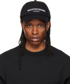 WOOYOUNGMI Black Embroidered Ball Cap