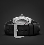 Panerai - Radiomir Black Seal 8 Days Acciaio 45mm Stainless Steel and Leather Watch - Black