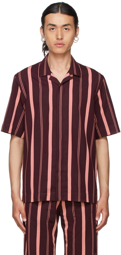Photo: Paul Smith Pink Striped Short Sleeve Shirt