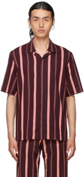 Paul Smith Pink Striped Short Sleeve Shirt