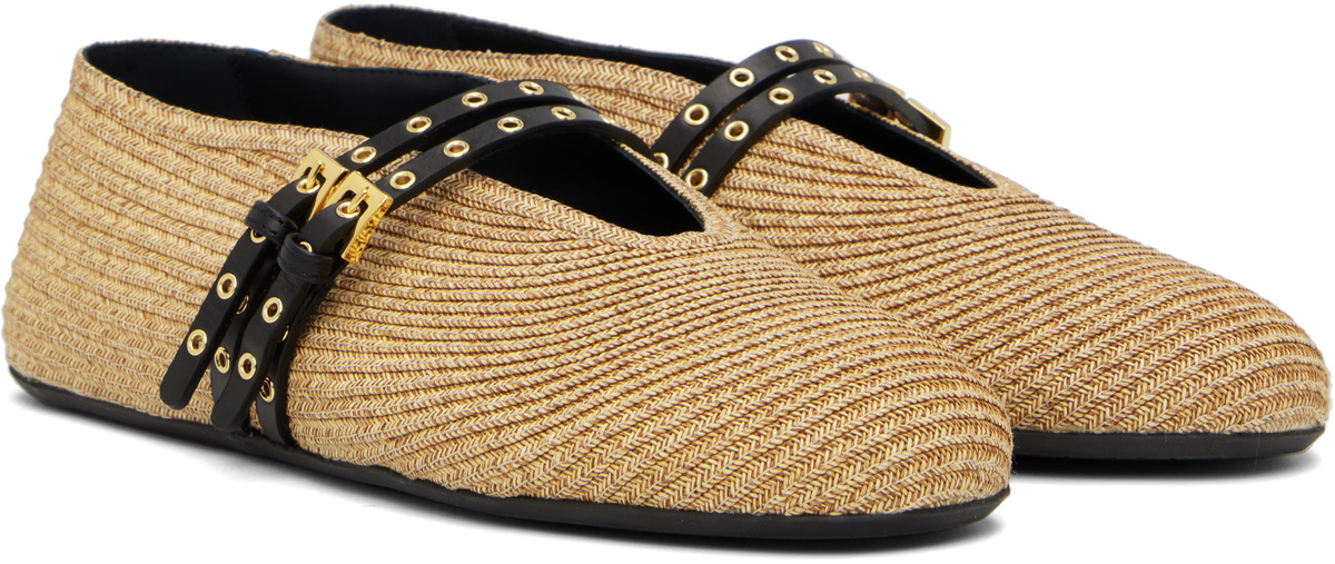 バレエシューズ Alaia Paper straw flat ballerinas 32011451bn_999_f.jpg?impolicy=