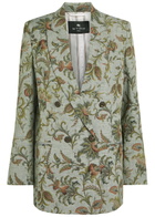 Etro Patterned Double-breasted Woven Blazer Multicoloured 1