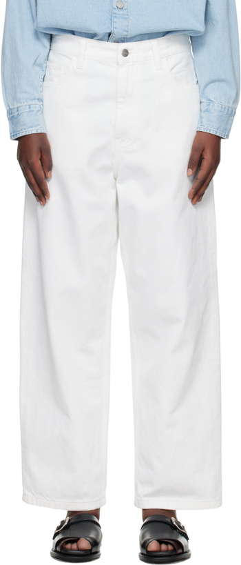 Photo: Carhartt Work In Progress White Brandon Jeans