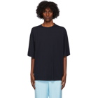 Dries Van Noten Navy Cotton T-Shirt