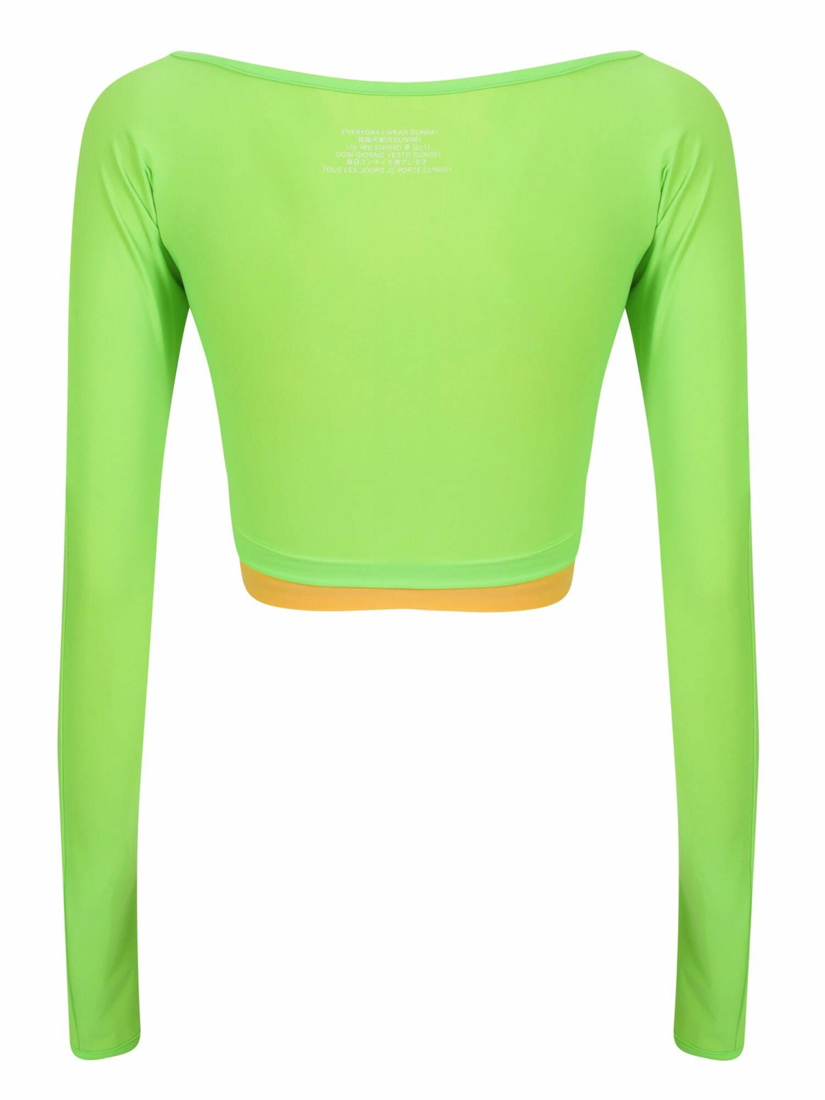 Sunnei Neon Green Layered Top