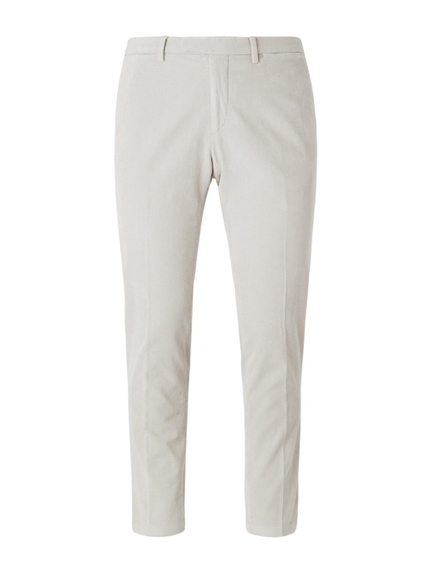 Photo: Boglioli - Straight-Leg Cotton-Blend Corduroy Suit Trousers - Neutrals