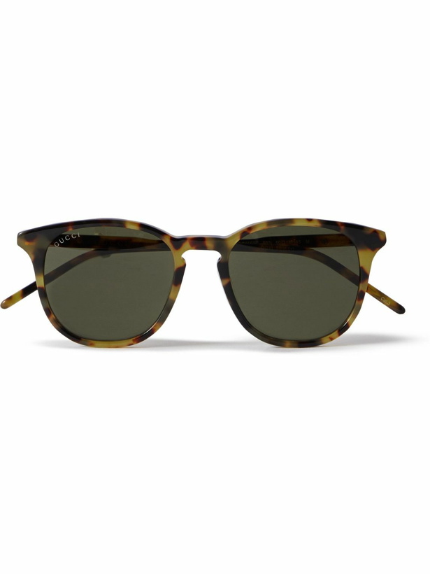 Photo: Gucci Eyewear - D-frame tortoiseshell acetate sunglasses