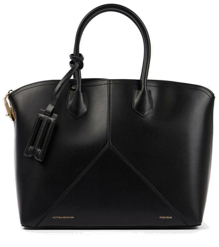 Photo: Victoria Beckham V Small leather tote bag