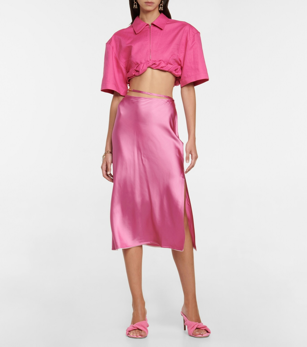 【Jacquemus】 La Chemise Silpaコットンシャツ Jacquemus - La Chemise Silpa cotton shirt Jacquemus
