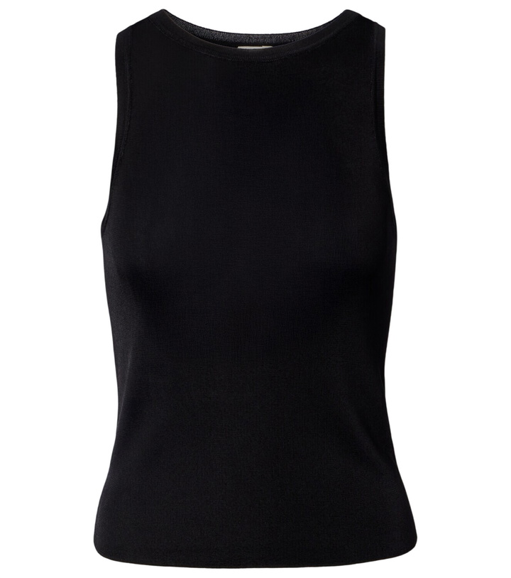 Photo: Saint Laurent Ribbed-knit jersey tank top