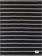 Tekla Black & Off-White Lambswool Blanket