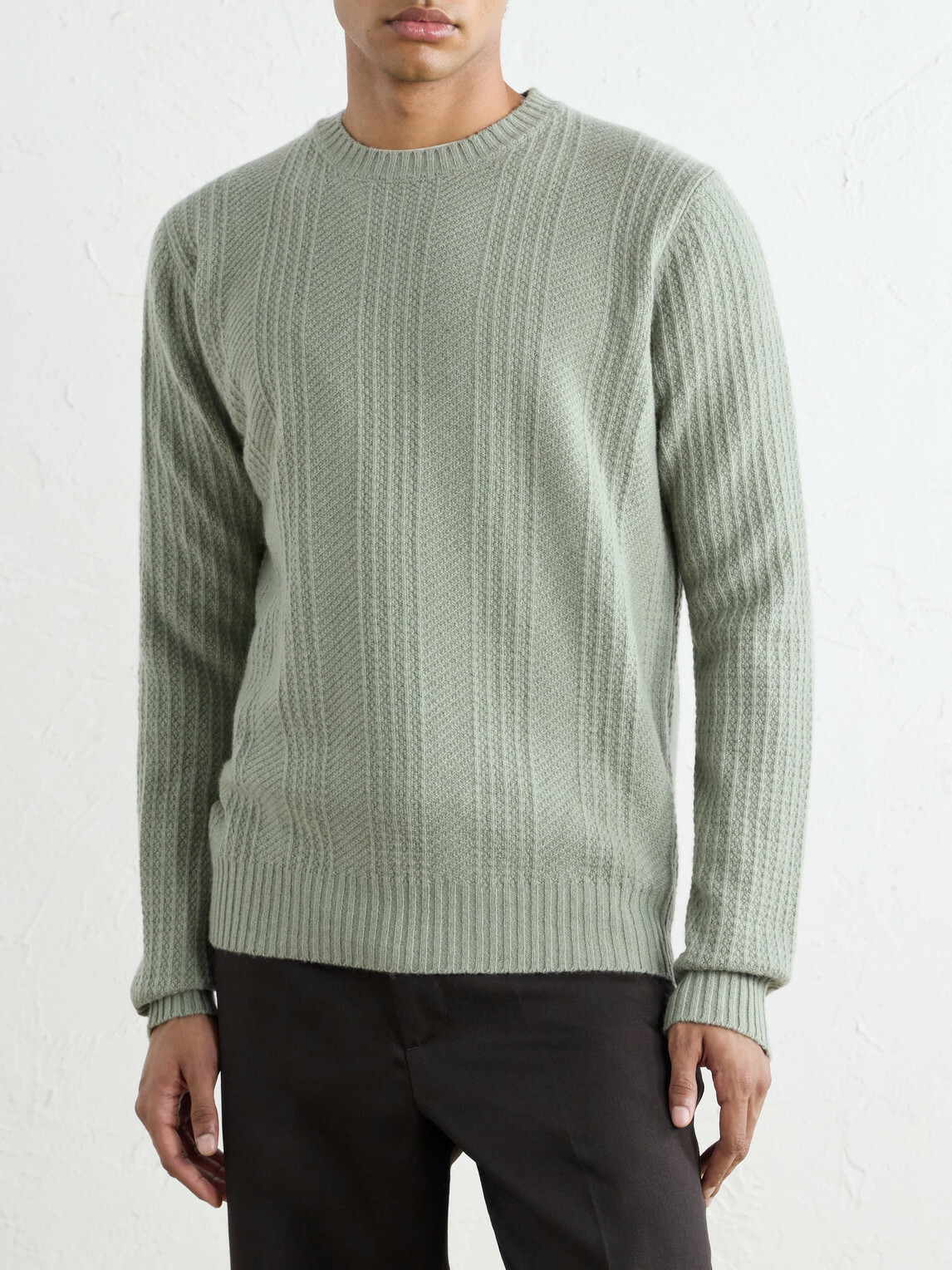 Altea - Wool and Cashmere-Blend Sweater - Green