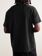 Y-3 - Oversized Logo-Print Cotton-Blend Jersey T-Shirt - Black