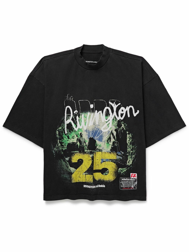 RRR123 - Ekklecia Logo-Print Cotton-Jersey T-Shirt - White RRR123