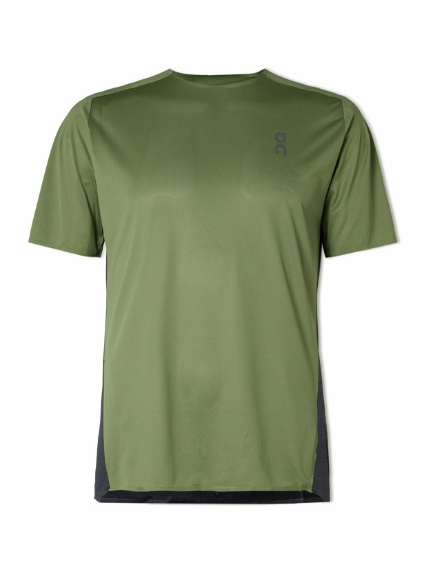 Photo: ON - Performance Recycled-Mesh and Jersey T-Shirt - Green