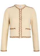 Isabel Marant étoile Rochelle Embroidered Wool-blend Cardigan Ecru