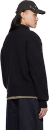 Axel Arigato Black Scribble Polo Sweater