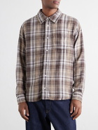 Corridor - Checked Flannel Shirt - Brown
