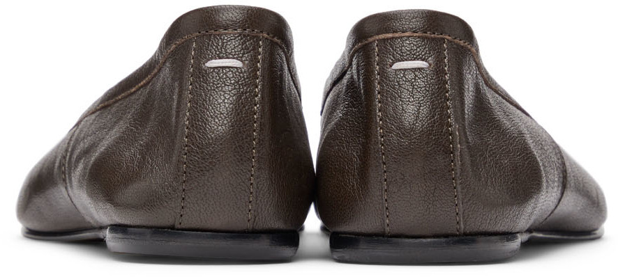 Maison Margiela SSENSE Exclusive Brown Tabi Vintage Ballerina