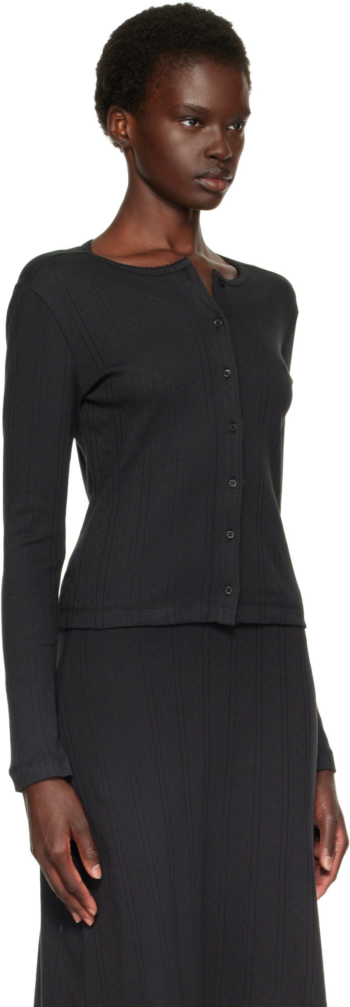 Cou Cou Black 'The Cardigan' Cardigan
