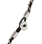 Miansai - Sterling Silver and Rope Bracelet - Black
