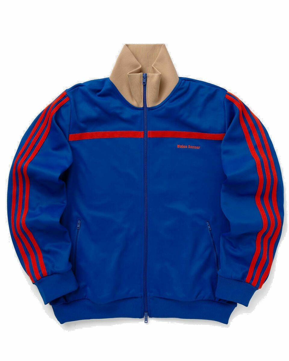 Photo: Adidas X Wales Bonner Jersey Track Top Blue - Mens - Track Jackets