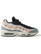 Nike - Air Max 95 Panelled Leather, Suede and Mesh Sneakers - Gray
