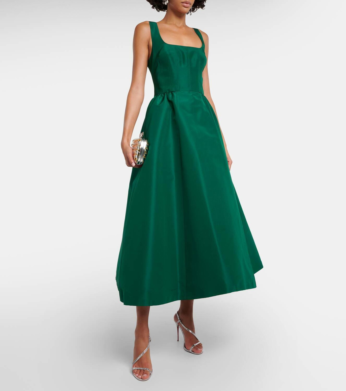 【関税込み】CAROLINA HERRERA Silk dress Carolina Herrera Silk maxi dress Carolina Herrera