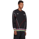 Li-Ning Black and Multicolor Piping Sweatshirt