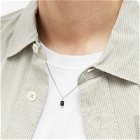 Miansai Men's Valor Quartz Pendant Necklace in Green